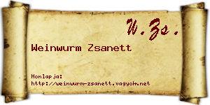 Weinwurm Zsanett névjegykártya