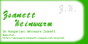 zsanett weinwurm business card